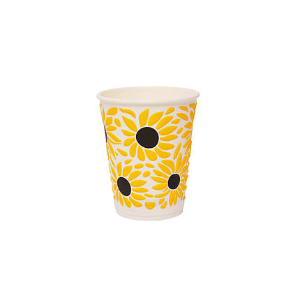 Стакан 350мл ЄВРО - 3D “СОНЯШНИК" (25шт), 24уп/ящ (кр-90), фото 1