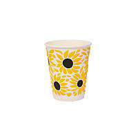 Стакан 350мл ЄВРО - 3D “СОНЯШНИК" (25шт), 24уп/ящ (кр-90)