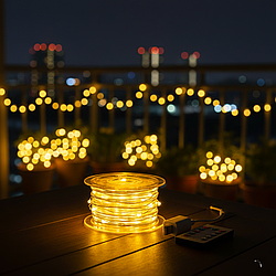 Гірлянда Роса 50 м 500 LED зелений мідний дріт