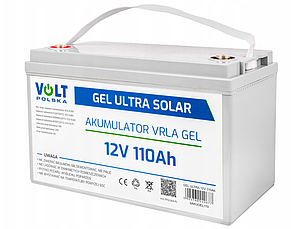 Гелевий Акумулятор 110Ah 12V VOLT GEL VPRO SOLAR (6AKUGEL110), фото 1