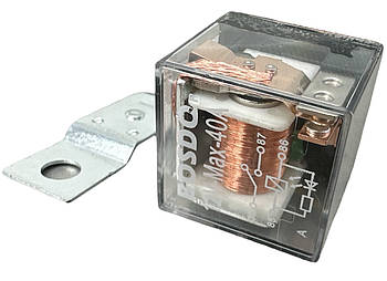 Реле 4 конт. 12В 40А, кронштейн, ВАЗ, ГАЗ