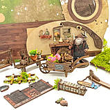 Румбокс Хатина Хобіта Інтер'єрний конструктор The Magic Ring House DIY Roombox Kit SQ-59, фото 9