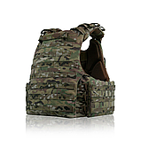 Тактичний бронежилет (M) Militex з original Cordura USA Мультикам з 3D-сіткою для вентиляції | Збільшена площа захисту, фото 2