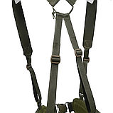 Плечові лямки для РПС (Ремінно-Плечової Системи) Хакі З поліамідними Стропами 50мм 4 точки Кріплення, фото 8