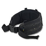 РПС пояс Kiborg R-1 (L) Чорний Мультикам із системою MOLLE Cordura 1000D / Ремінно-поясна Система з IRR-покритий, фото 3