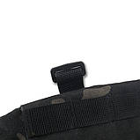 РПС пояс Kiborg R-1 (L) Чорний Мультикам із системою MOLLE Cordura 1000D / Ремінно-поясна Система з IRR-покритий, фото 7
