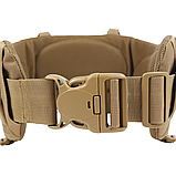 Анатомічний Пояс для РПС Kiborg R-3 з Cordura 1000D З стропами MOLLE по 2 ряди Койот, фото 5