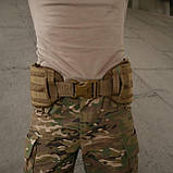 Анатомічний Пояс для РПС Kiborg R-3 з Cordura 1000D З стропами MOLLE по 2 ряди Койот, фото 8