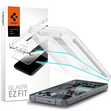 Захисне скло Spigen для Nothing Phone 3 - EZ FIT GLAS.tR (2 шт), Clear (AGL10165)