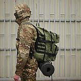 Тактичний хакі Рюкзак 40л Україна | З компресійними ременями для додаткового спорядження, фото 7