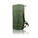 Сумка-баул 80 літрів (74*37.5 см) для військовий Олива Циліндричної конструкції Водонепронепроникний, фото 2