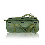 Сумка-баул 80 літрів (74*37.5 см) для військовий Олива Циліндричної конструкції Водонепронепроникний, фото 3