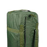 Сумка-баул 80 літрів (74*37.5 см) для військовий Олива Циліндричної конструкції Водонепронепроникний, фото 5