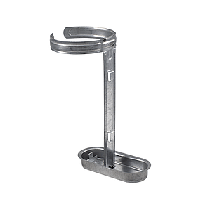 Металева поїлка для кроликів з тримачем пляшки, оцинкована (арт. 145/N)