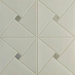 Самоклеюча декоративна настінно-стельова 3D панель дзеркало 700х700х6.5мм (172) SW-00000183