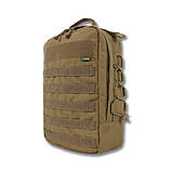 Штурмовий рюкзак на 10л койот (38 x 30 x 13 см) Сумісний з гідратором + Система MOLLE для додаткових аксесуарів, фото 2