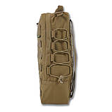 Штурмовий рюкзак на 10л койот (38 x 30 x 13 см) Сумісний з гідратором + Система MOLLE для додаткових аксесуарів, фото 4