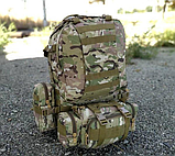 Військово-тактичний рюкзак Molle Assault 55 L+ 3 органайзери Мультикам, фото 5