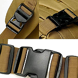 Військово-тактичний рюкзак Molle Assault 55 L+ 3 органайзери Койот, фото 3