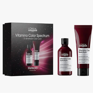 Набір для сяйного блиску та збереження 5 вимірювань колірного спектра L'Oreal Professionnel Paris Meteora Vitamino Color, фото 1