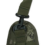Однолямкова сумка через плече піксель (27 × 21 × 12 см) з системою MOLLE | Україна, фото 5