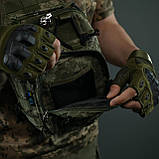Однолямкова сумка через плече піксель (27 × 21 × 12 см) з системою MOLLE | Україна, фото 8