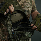 Однолямкова сумка через плече піксель (27 × 21 × 12 см) з системою MOLLE | Україна, фото 9