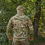 Армійська кофта на флісі з капюшоном мультикам M(48) Call Dragon 2.0 / Кишені оснащені надійними блискавками, фото 7