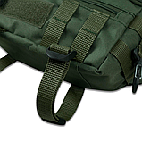 Тактична сумка-бананка олива, фото 5