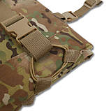 Тактичний Польовий Каремат для Сидіння Потрійний Розкладний | Військовий Килимок Cordura/Мультикам, фото 5