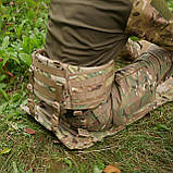 Тактичний Польовий Каремат для Сидіння Потрійний Розкладний | Військовий Килимок Cordura/Мультикам, фото 7