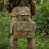 Тактичний Польовий Каремат для Сидіння Потрійний Розкладний | Військовий Килимок Cordura/Мультикам, фото 8