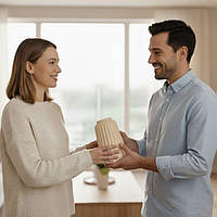 Набір із 3 керамічних ваз Бежевий.