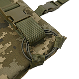 Тактичний Килимок для сидіння Піксель/Cordura 1000D Одинарний, п'ятиточка односекційна Kiborg П-1, фото 3