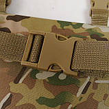 Тактичний каремат П'ятиточка односекційний (37x30 см) Оксфорд600D Мультикам для Військових Kiborg П-1, фото 2