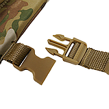 Тактичний каремат П'ятиточка односекційний (37x30 см) Оксфорд600D Мультикам для Військових Kiborg П-1, фото 3