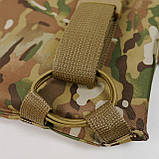Тактичний каремат П'ятиточка односекційний (37x30 см) Оксфорд600D Мультикам для Військових Kiborg П-1, фото 4