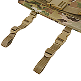 Тактичний каремат П'ятиточка односекційний (37x30 см) Оксфорд600D Мультикам для Військових Kiborg П-1, фото 6