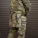 Тактичний каремат П'ятиточка односекційний (37x30 см) Оксфорд600D Мультикам для Військових Kiborg П-1, фото 7