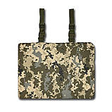 Армійський каремат П'ятиточка односекційний (37 х 30 см) Kiborg П-1 Оксфорд600D Піксель, фото 2