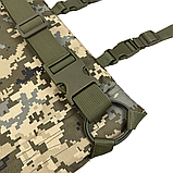 Армійський каремат П'ятиточка односекційний (37 х 30 см) Kiborg П-1 Оксфорд600D Піксель, фото 3