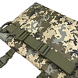 Армійський каремат П'ятиточка односекційний (37 х 30 см) Kiborg П-1 Оксфорд600D Піксель, фото 5