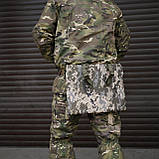 Армійський каремат П'ятиточка односекційний (37 х 30 см) Kiborg П-1 Оксфорд600D Піксель, фото 7