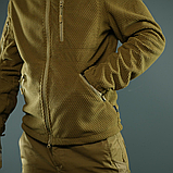 Флісова кофта Militex Windblock Tactical Coyote mod. 5, фото 7