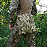 Каремат-сидушка (39*30 см) для військових Оксфорд 600D З подвійним Наповнювачем EVA Kiborg XL Піксель, фото 7