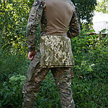 Каремат-сидушка (39*30 см) для військових Оксфорд 600D З подвійним Наповнювачем EVA Kiborg XL Піксель, фото 8