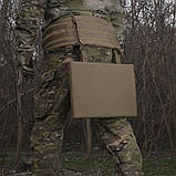 Універсальний Каремат-сидушка (36х27х20 см) Kiborg Cordura Coyote Каремат під балістичний пакет, фото 6