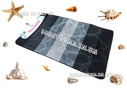 Набір килимків у ванну кімнату Vonaldi 100х60 і 50х60 см сіро-чорний колір Туреччина