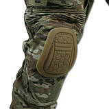 Тактичні бойові штани з наколінниками G4 Мультикам, фото 3
