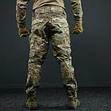 Тактичні бойові штани з наколінниками G4 Мультикам, фото 7